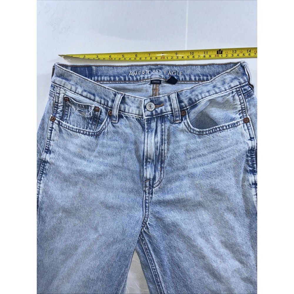 American Eagle Low Rise Baggy Flare Y2K Jeans Women's Size 2 Long - Picture 3 of 14